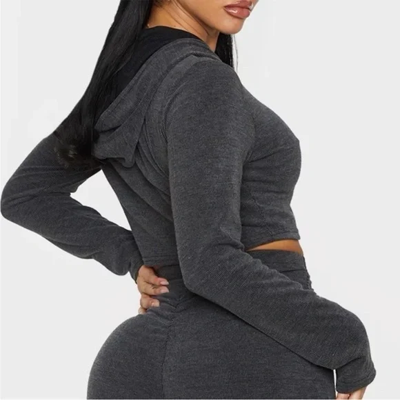 PLT Shape Gray Ribbed Set - Picture 4 of 16